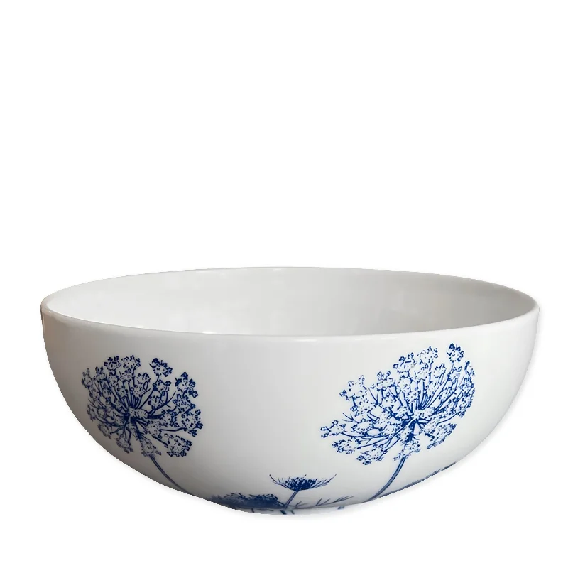 best dinnerware for small parties-Summer Blues Vegetable Serving Bowl