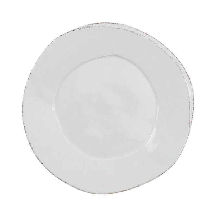 heavy-duty dinnerware for families-Lastra European Dinner Plate - Light Gray