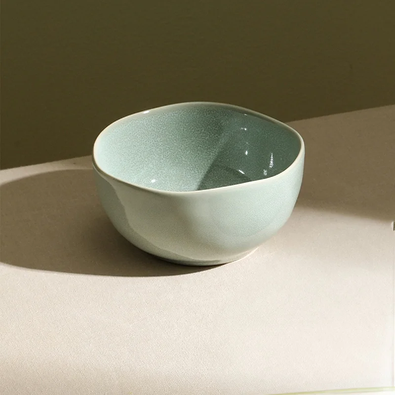 lightweight dinner plates for travel-Mirella Stoneware Bowl - Light Green