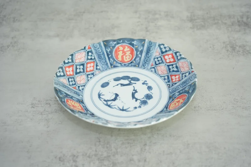 stylish dinnerware sets for dining rooms-Awasaka | Fuku Madori Deep Plates