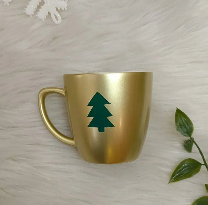 cute animal shaped mugs-Unbreakable Teacup - Set of 1- Christmas tree