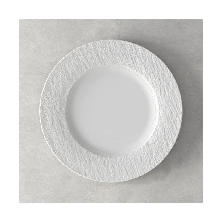 elegant dinnerware sets for family gatherings-Manufacture Rock Blanc Dinner Plate