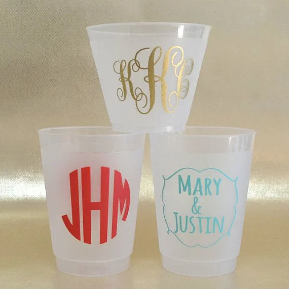 porcelain mugs for coffee-Customized Frosted Party Cups