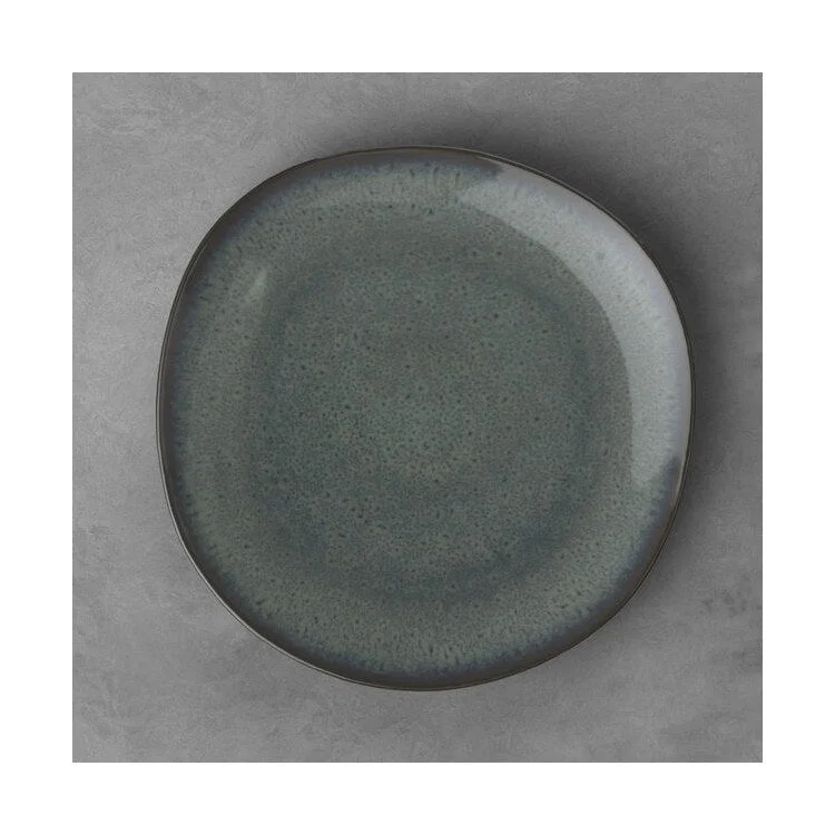 casual dinner plates for brunch-Lave Gris Dinner Plate