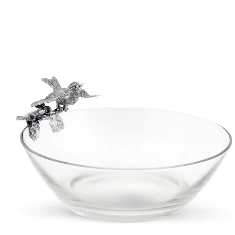 eco-friendly dining plates for home use-Song Bird Glass Bowl