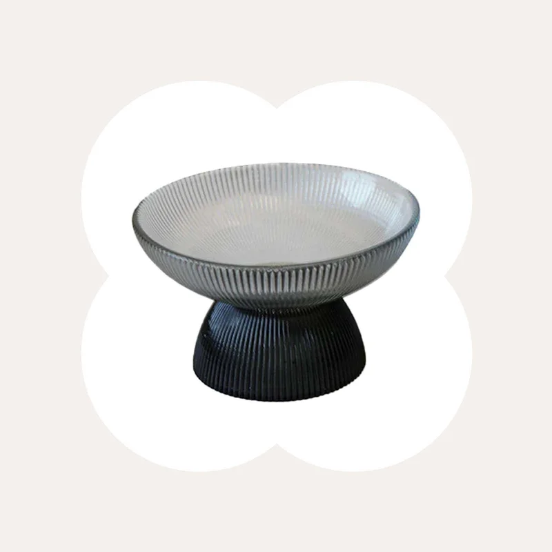 eco-friendly dining plates for home use-Black Cat Glass Bowl