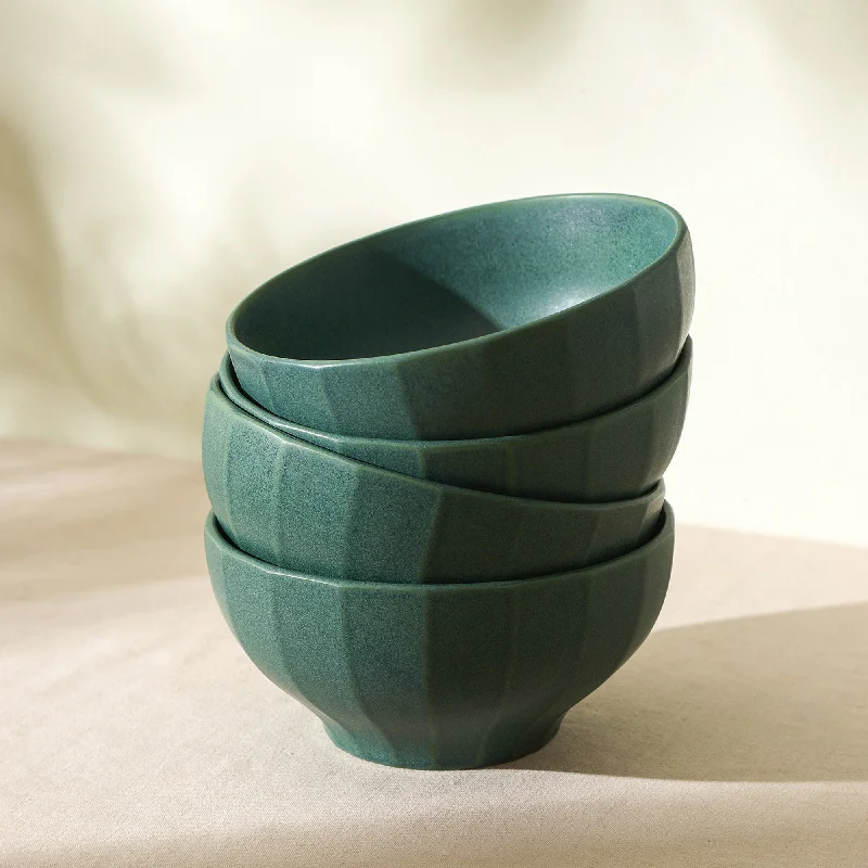 vintage dinnerware for home use-Rio Stoneware Bowl - Green