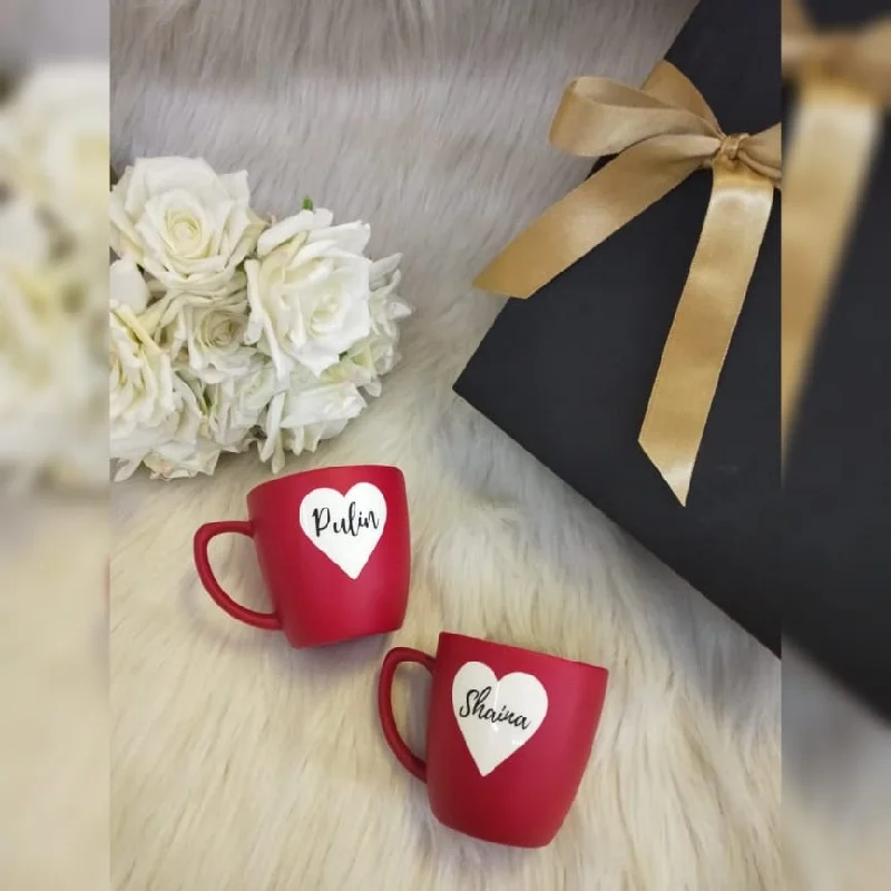 coffee cups for special occasions-Marshmallow love -set of 2 Tea cup customised