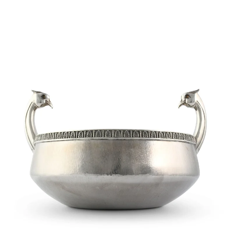 modern dinnerware set for families-Pheasant Stainless Steel Server Bowl