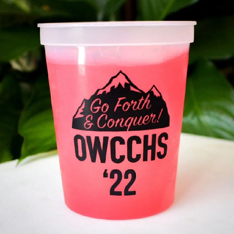 reusable mugs with lids-Graduation Themed Color Changing Cups