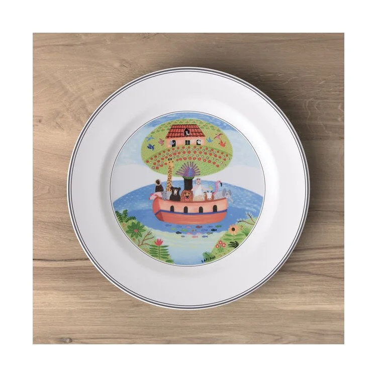 lightweight dinner plates for travel-Design Naif Dinner Plate #2 Noah's Ark