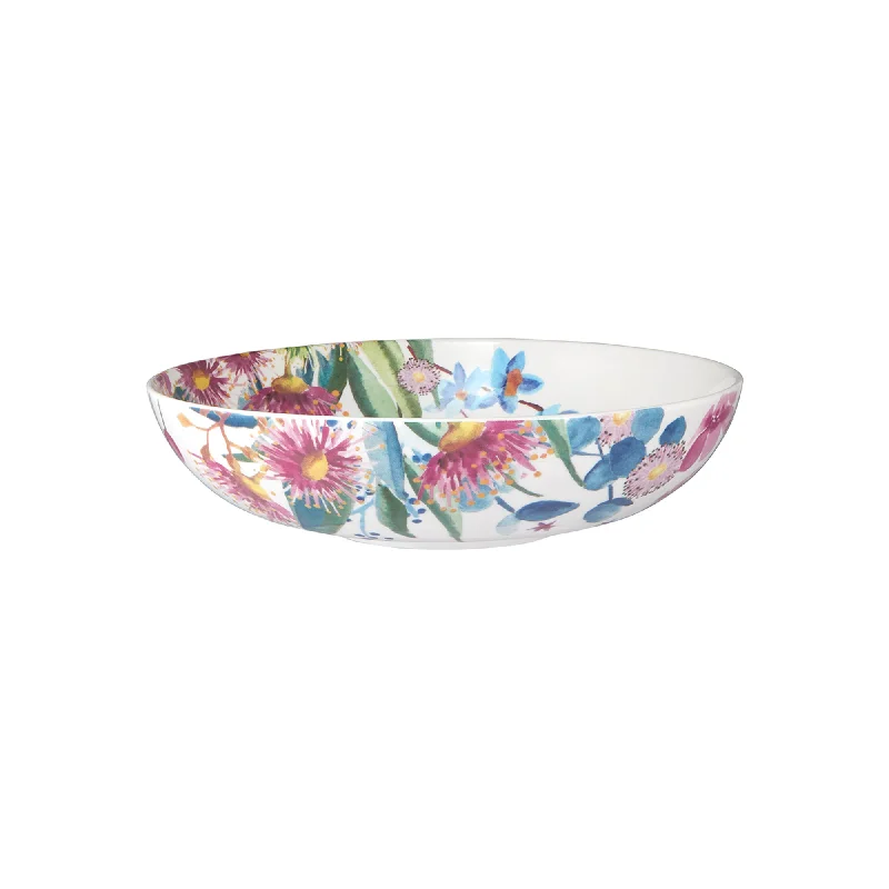 elegant dinnerware with modern designs-Maxwell & Williams Eucalyptus Bloom 18.5cm Coupe Bowl White