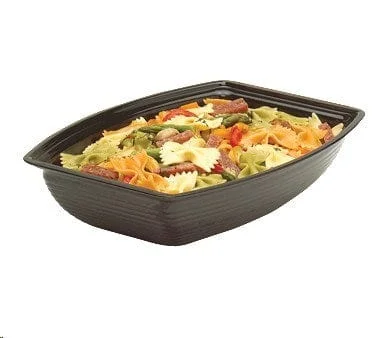 minimalist dinner plates for casual dining-Cambro RSB912CW110 Camwear Bowl, 2.9 qt., 9 x 12-1/8 inch, Rectangular, Black | Denson CFE