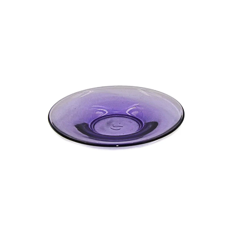 stylish dinnerware sets for dining rooms-Pasabahce 12cm Round Tinted Saucer Purple