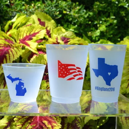 high quality stainless steel mugs-Custom State Pride Frost Flex Cups