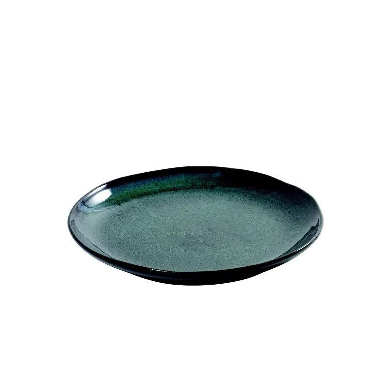 eco-friendly dinnerware for office use-Dessert Plate D22 H3 Aqua- A