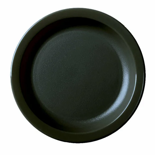 luxury dinner plates with patterns-Cambro 65CWNR110 Camwear Plate 6-9/16 Inch Narrow Rim Polycarbonate Black | Denson CFE