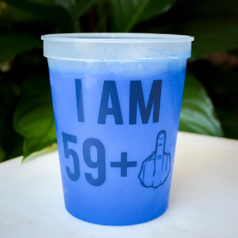 sleek mugs for kitchen-60th Birthday Color Changing Stadium Cups