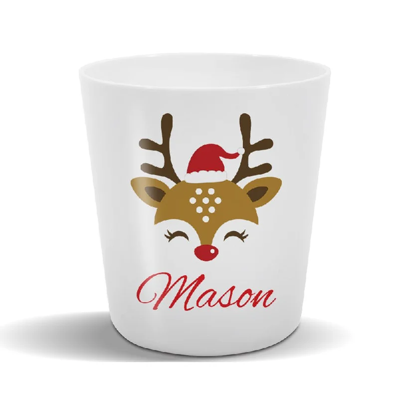 custom mugs for promotional gifts-Reindeer Face Kids' Cup