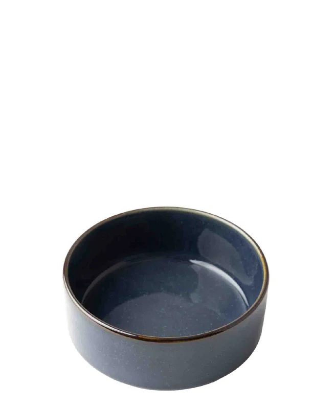 luxury dinner plates with patterns-Omada Flat Stackable Nibble Bowl - Blue