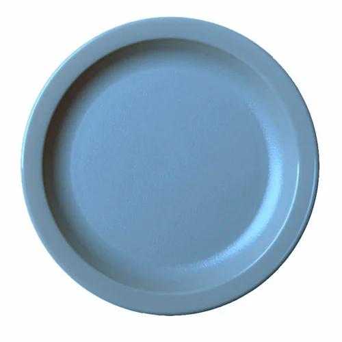 fancy dinnerware for restaurant settings-Cambro 65CWNR401 Camwear? 6 9/16" Plastic Plate, Slate Blue | Polycarbonate, Non-Porous Surface, Scratch Resistant | Denson CFE