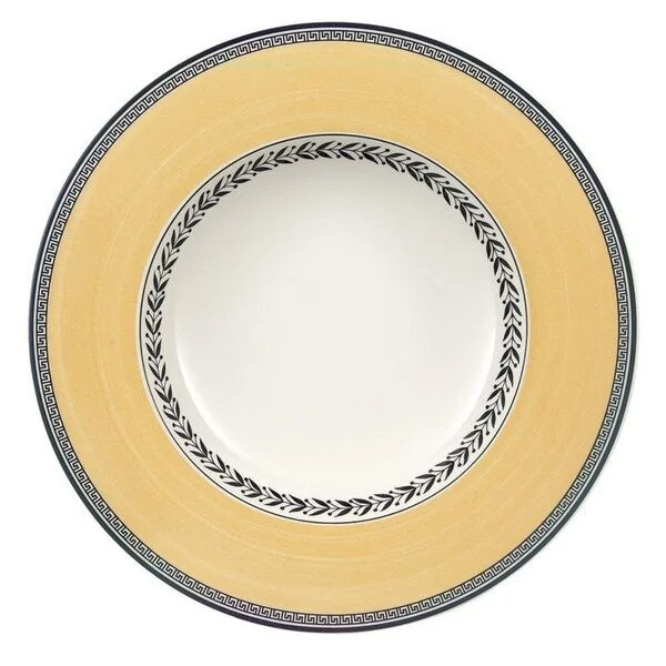 classic tableware set for family meals-Villeroy & Boch Audun Fleur 9.5 in. Rim Soup