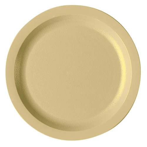 dishwasher-safe dinner plates for parties-Cambro 725CWNR133 7.25 Inch Camwear Narrow Rim Polycarbonate Plate - Beige | Denson CFE