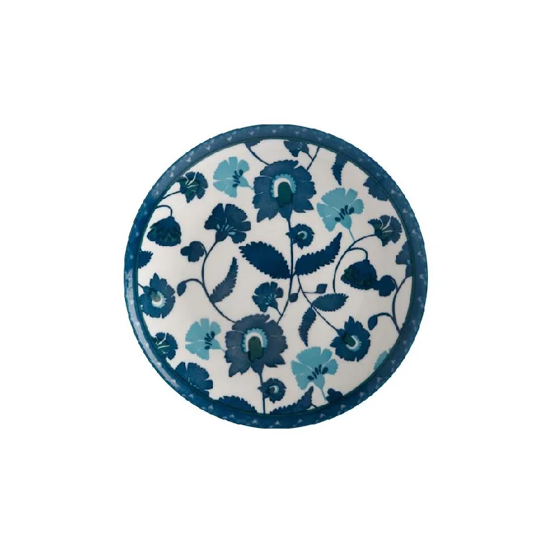 family-friendly dinnerware sets-Maxwell & Williams 20cm Rhapsody Plate Blue