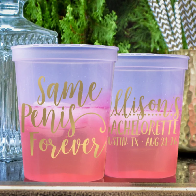 gift coffee mugs for friends-Same Penis Forever Color Change Bach Stadium Cups