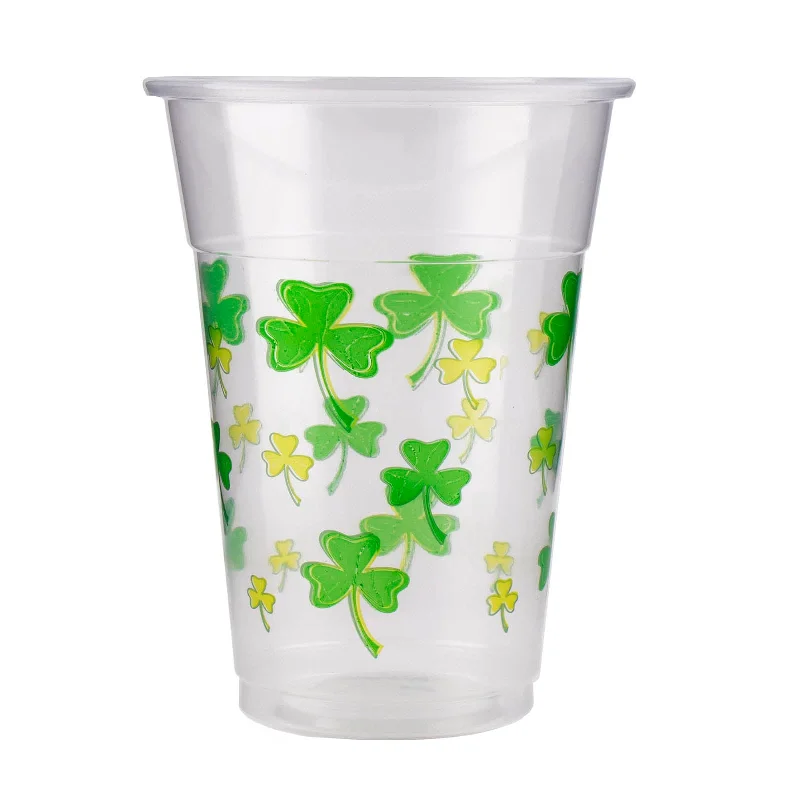 tea mugs with infuser-Soft Plastic Cups - St. Patrick's 20 Ct. - 16 ounce