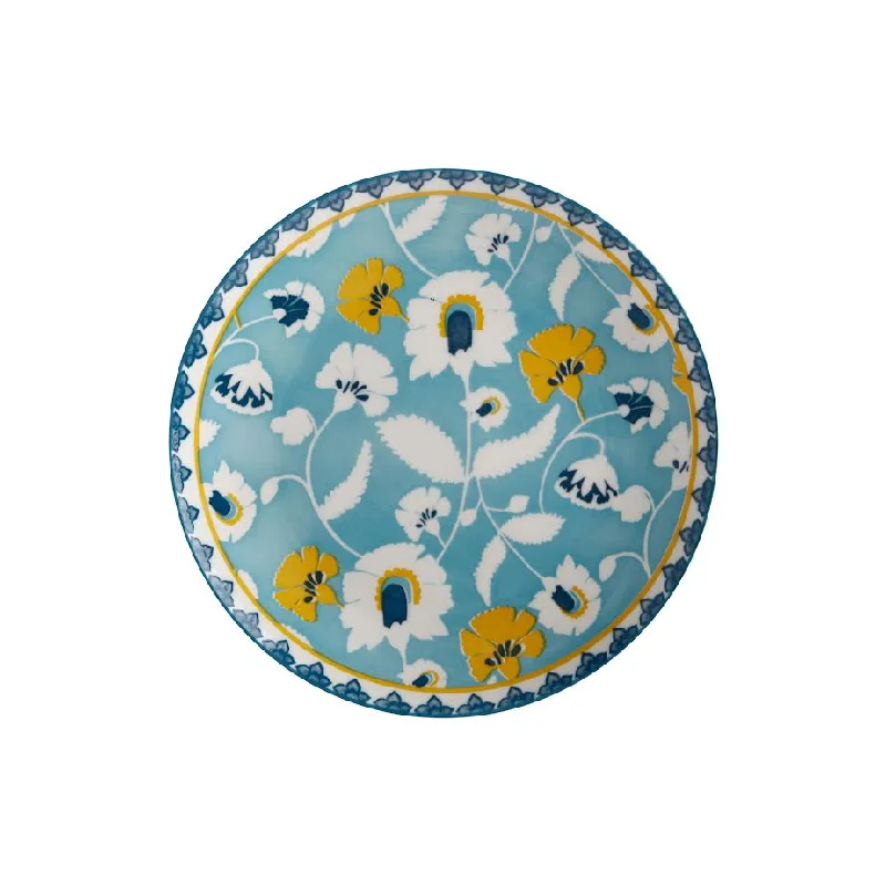 plastic dinnerware set for kids-Maxwell & Williams 20cm Rhapsody Side Plate Teal