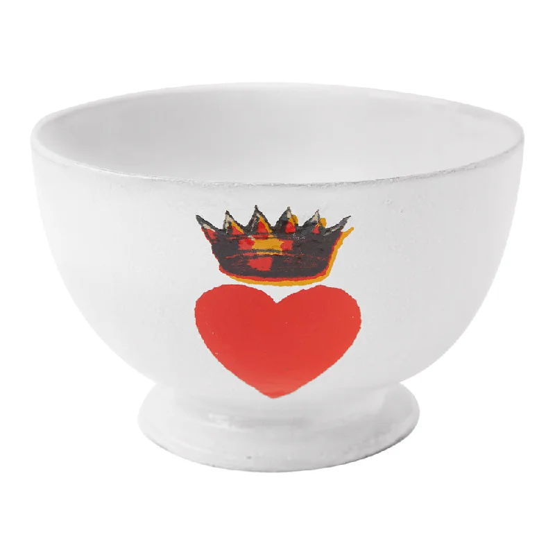 eco-friendly plastic dinnerware-Heart with Crown Bowl