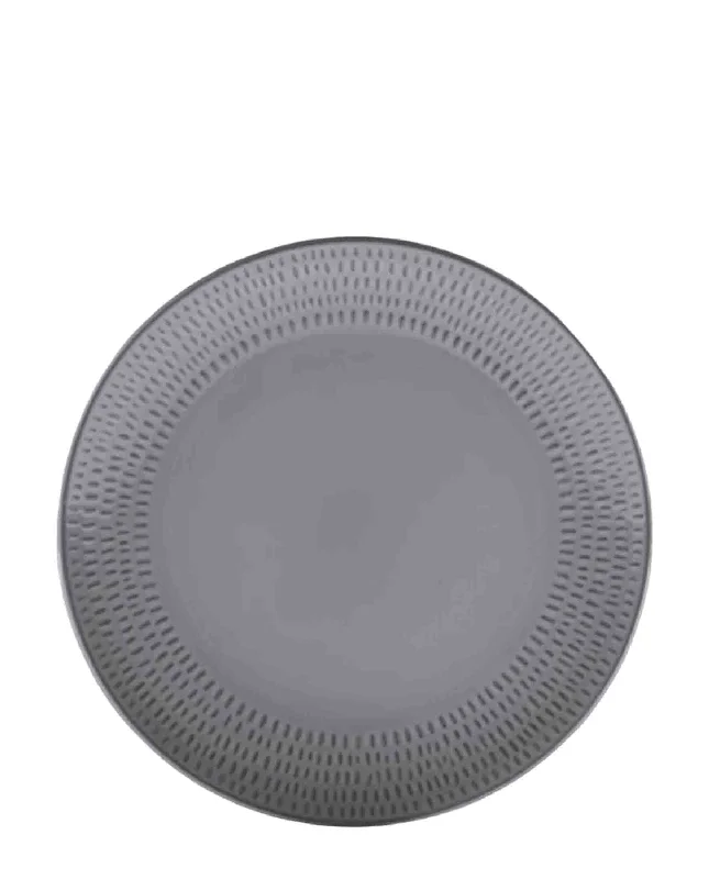 modern cutlery sets for dinner-Chaka Chaka Homeware Rice Dinner Plate - Grey