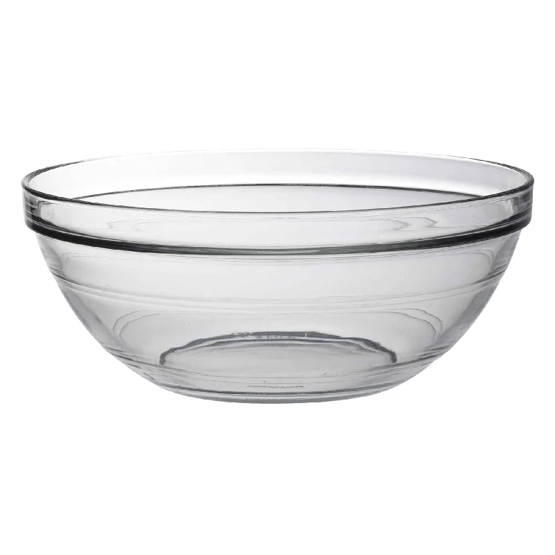 non-toxic dinner plates for babies-23cm Clear Lys Glass Nesting Mixing Bowl - By Duralex