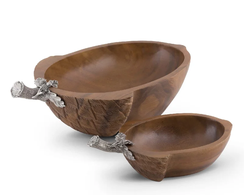 melamine dinner plates set-Rustic Acorn Nut Bowl