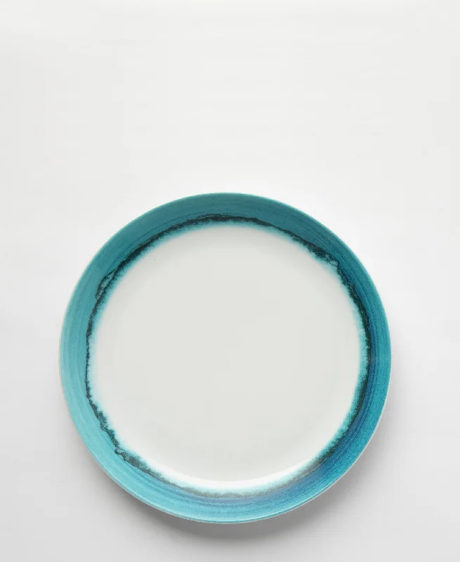 eco-friendly dining plates for home use-Jenna Clifford Galateo Side Plate - Blue Ring