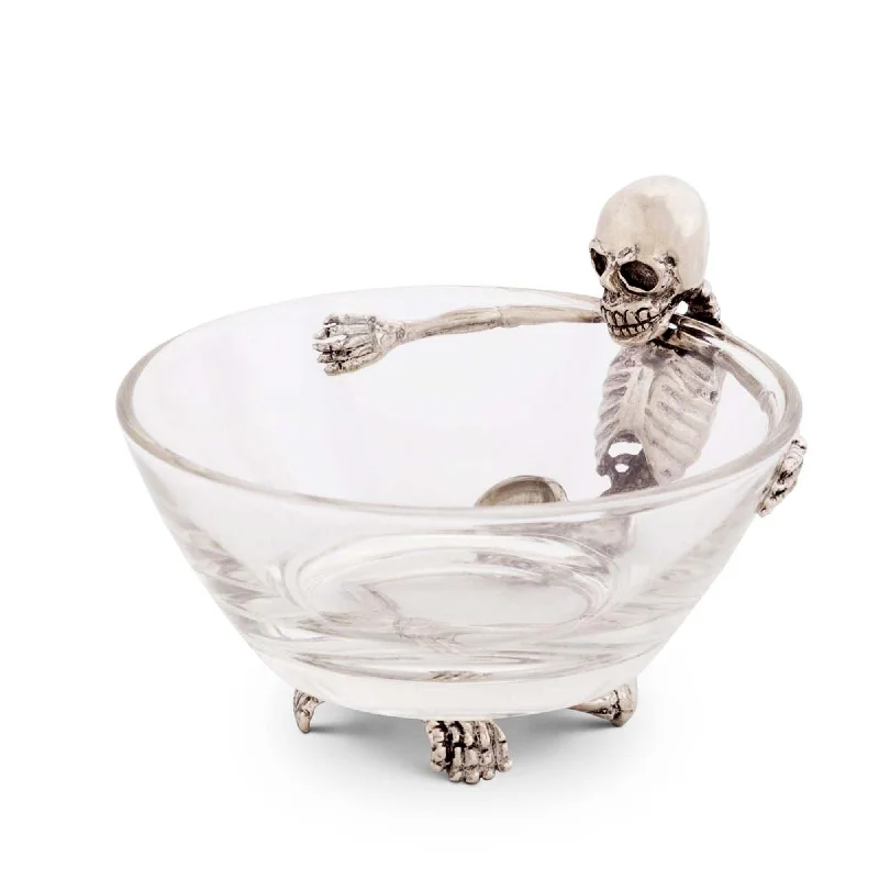 best dinnerware for casual dining-Skeleton Dip Bowl