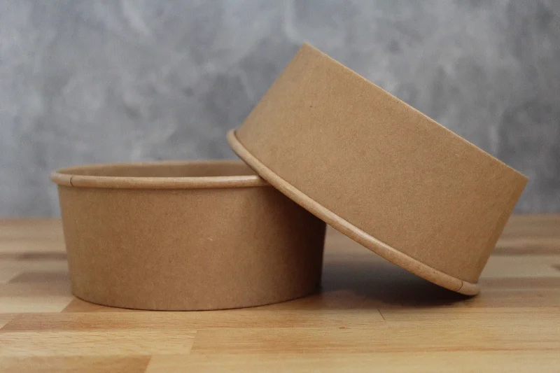 outdoor meal set dinner plates-24oz Kraft Paper Salad Bowl (300pcs) | Take-Out | Recyclable