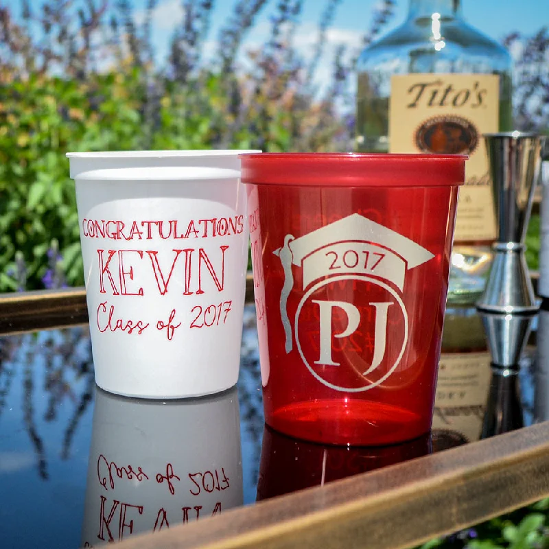 quirky coffee mugs-Custom Graduation Stadium Party Cups