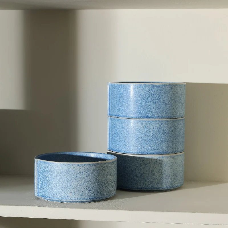 minimalist dinnerware sets-Bao Stoneware Bowl - Blue