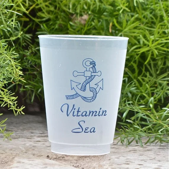 unique mugs for travel-Summer Party Personalized Frost-Flex Cups