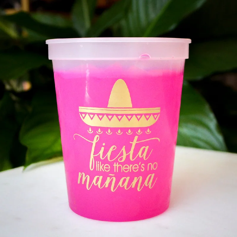 classic white mugs-Fiesta Like There's No Mañana Mood Cups