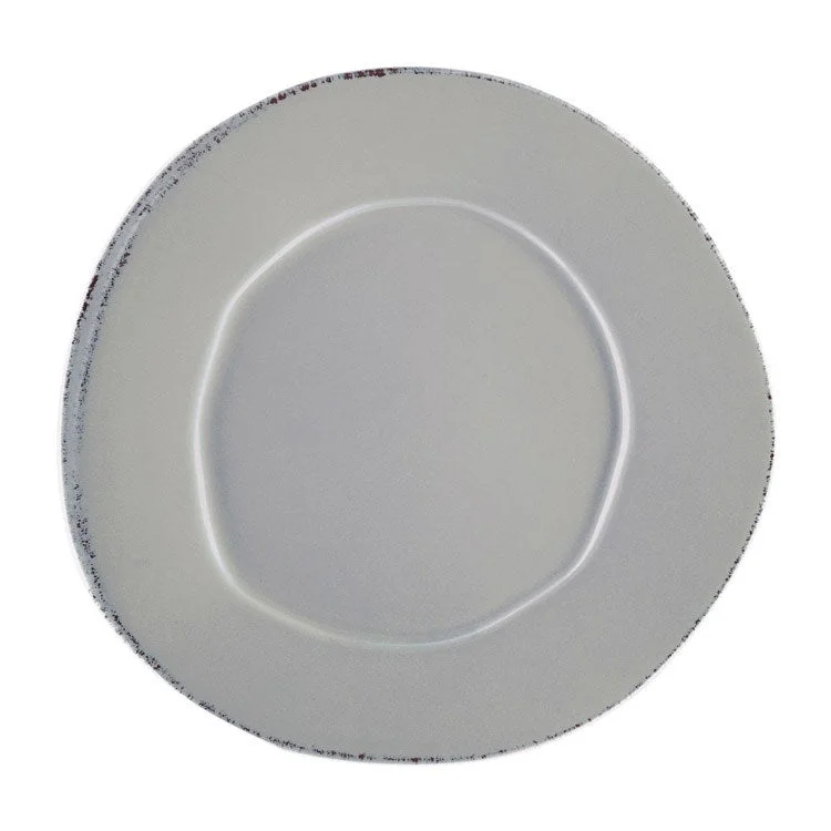 stainless steel dinnerware set for 6-Lastra Dinner Plate - Gray