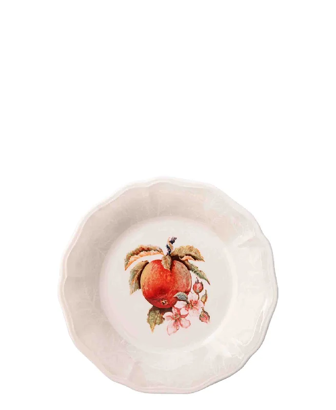 dishwasher safe tableware for large groups-St James Spring Harvest Side Plate - White