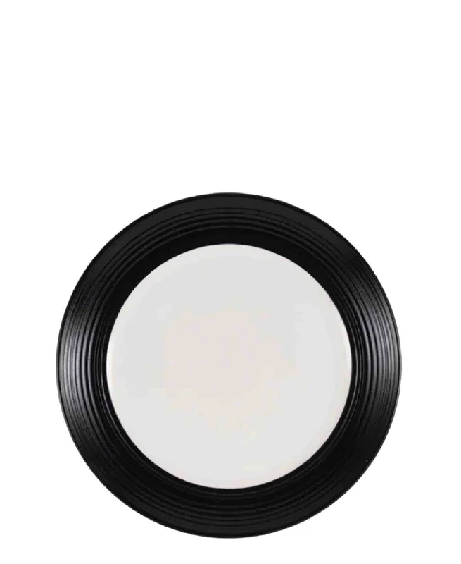 unique dinner plate designs-Jenna Clifford BlancNoir Side Plate - Black & White