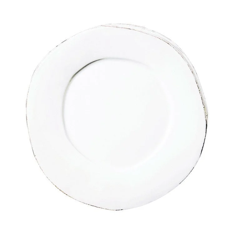 dinner plates for large gatherings-Lastra European Dinner Plate - White