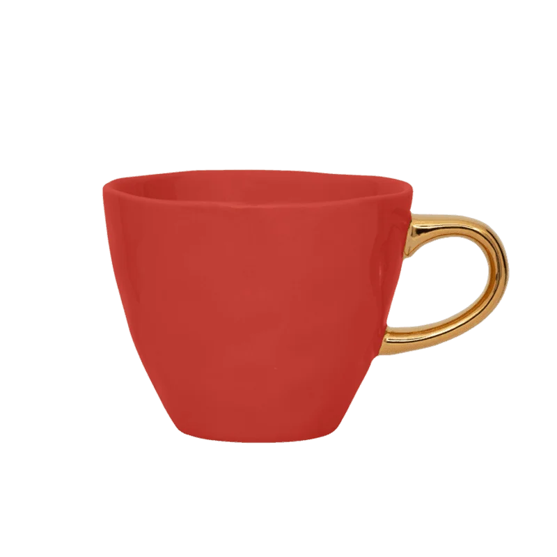 high-quality ceramic coffee mugs-Good Morning cup Coffee Ø8 cm - Raspberry