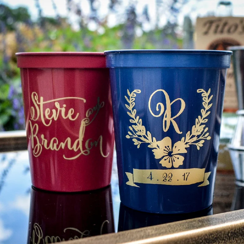 microwave safe coffee mugs-Custom Printed Wedding Stadium Cups