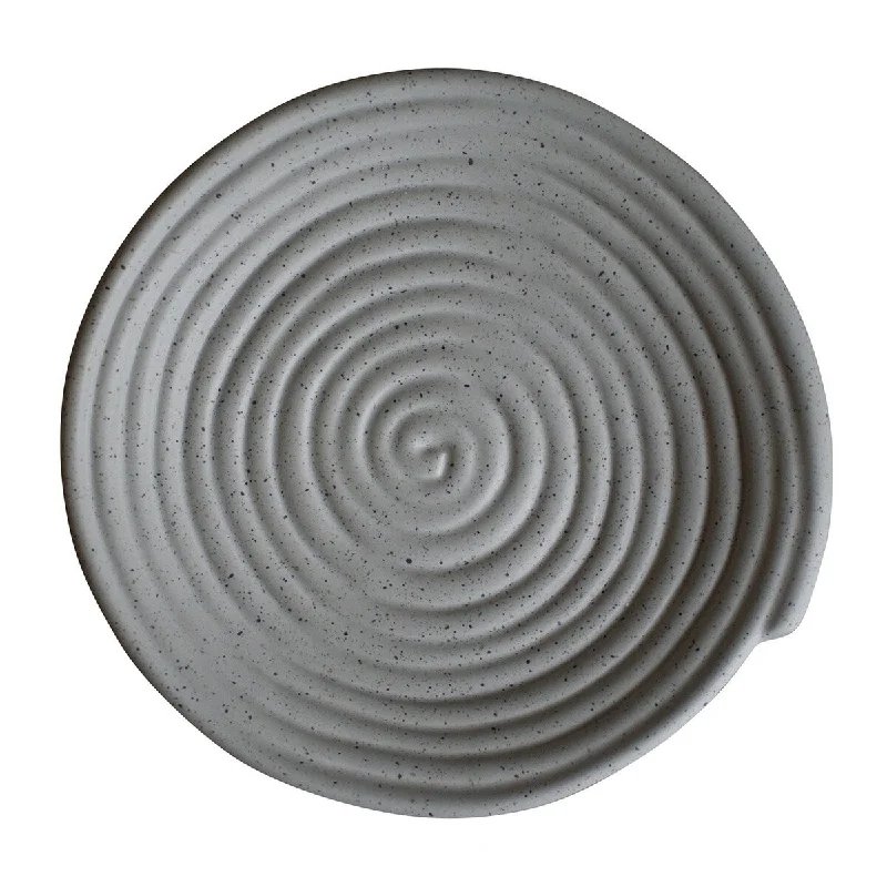 artistic dinner plates for home décor-CURL mole dot plate