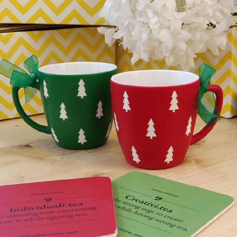 unique mugs for birthday gifts-Unbreakable Christmas Cups - Set of 2